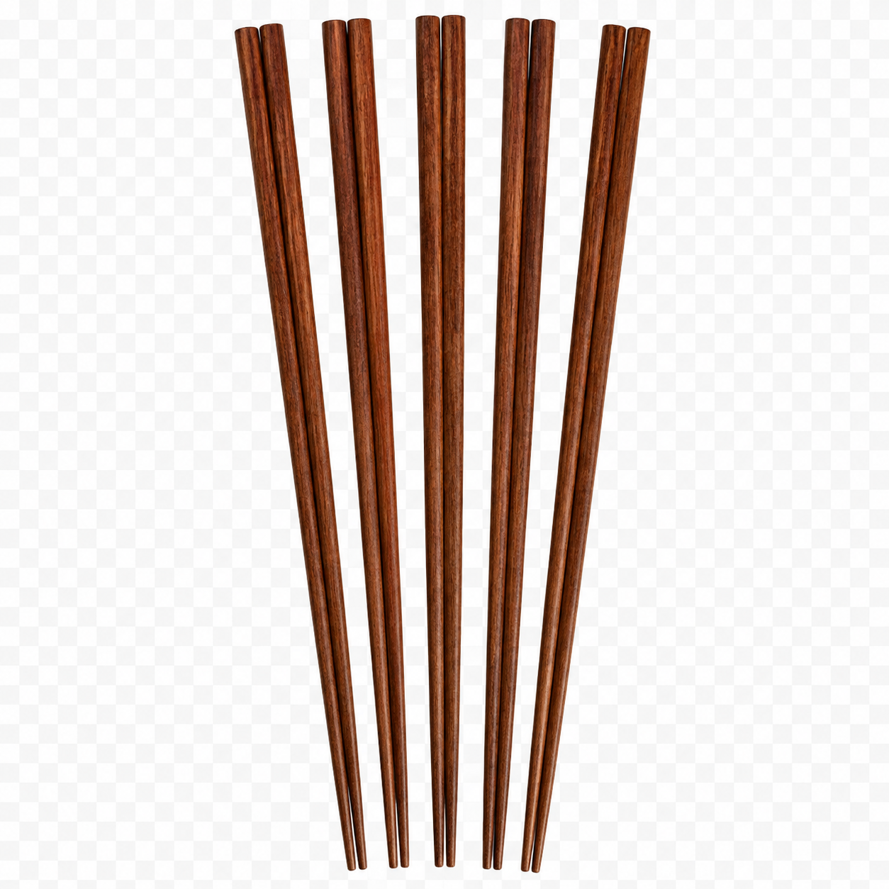 Wooden Chopsticks Set (5 Pairs)
