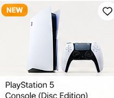 PlayStation 5 Console (Disc Edition)