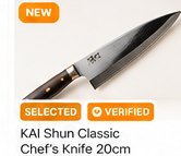KAI Shun Classic Chef’s Knife 20cm