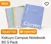 Kokuyo Campus Notebook B5 5 Pack