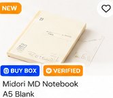 Midori MD Notebook A5 Blank