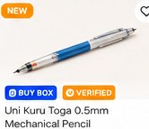Uni Kuru Toga 0.5mm Mechanical Pencil