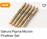 Sakura Pigma Micron Fineliner Set