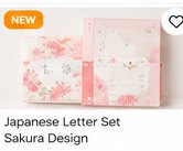 Japanese Letter Set Sakura Design