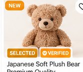 Japanese Soft Plush Bear Premium Quality