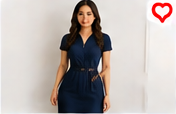 Work Dress with Belt