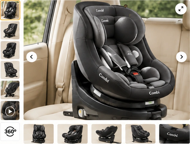 Combi Child Car Seat ISOFIX product photos and gallery