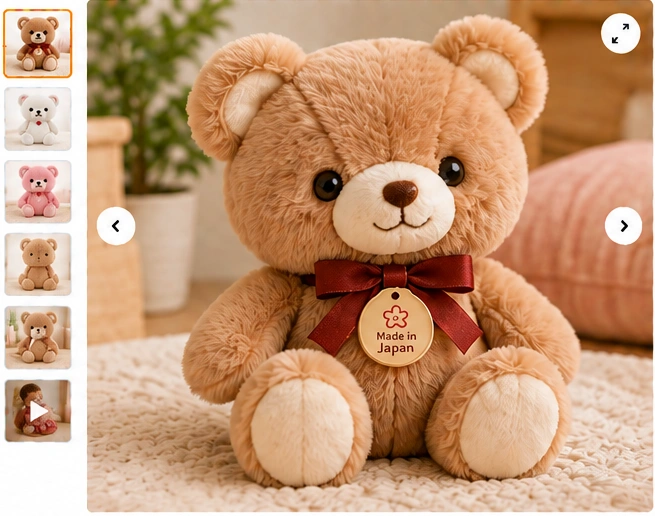 Japanese Soft Plush Bear Premium Quality product photos and gallery