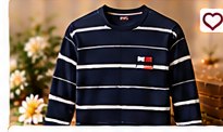 Tommy Hilfiger Stripe Long Sleeve T-Shirt