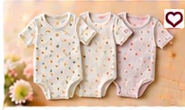 UNIQLO Baby Cotton Bodysuits (3 Pack)