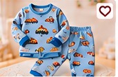 Boys Cotton Pajama Set (Cars)