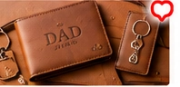 Personalized Leather Gift Set (Wallet & Keychain)