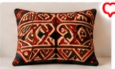 Handwoven Throw Pillow (Tribal Pattern)