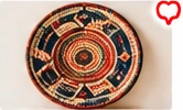 African Woven Wall Basket (Set of 3)