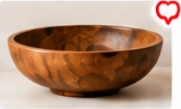 Hand Carved Wooden Decorative Bowl