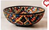 Handmade Glass Bead Decorative Bowl