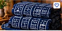 Adire Fabric β Stamp Pattern (6 Yards)