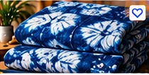 Adire Fabric β Indigo Wave Pattern (6 Yards)