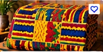 Kente Craft Fabric β Traditional Weave Pattern (6 Yards)