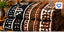 Mudcloth (Bogolanfini) Fabric β Earth Tone Pattern (6 Yards)