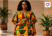 Kente Wrap Dress β Traditional Weave