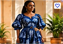 Adire Dress β Indigo Tie Dye