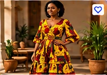 African Print Dress β Tiered Maxi