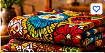 Ankara Wax Print Fabric (6 Yards) β Vibrant Floral