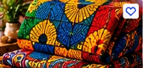 Ankara Wax Print Fabric (6 Yards) β Geometric