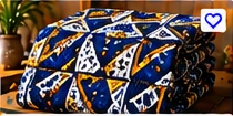 Kitenge Fabric – Geometric Pattern (6 Yards)
