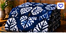 Kitenge Fabric – Leaf Pattern (6 Yards)