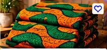 Kitenge Fabric – Wave Pattern (6 Yards)