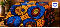Kitenge Fabric – Dots Pattern (6 Yards)