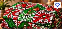 Ankara Wax Print β Leaf Pattern (6 Yards)