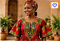 Women’s Dashiki Dress – Vibrant African Print