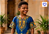 Kids’ Dashiki Shirt – Bright Traditional Print