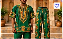 Dashiki Set – Shirt & Pants (Traditional Print)