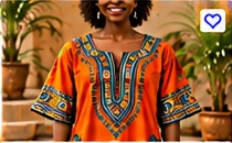 Dashiki Top – Bold Pattern