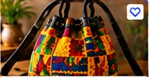 Kente Bucket Bag