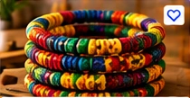 Kente Beaded Bracelet