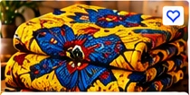 Kitenge Fabric β Bold Floral Print (6 Yards)