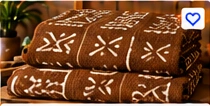 Mudcloth Fabric (Brown) (Hand-Dyed β 6 Yards)
