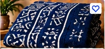 Mudcloth Fabric (Indigo) β Natural Dye β 3 Yards