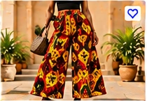 Ankara Wide Leg Pants β Bold Floral Print