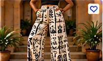 Mudcloth Palazzo Pants β Modern Fit