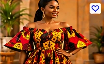 Ankara Off Shoulder Blouse – Modern Style