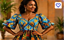 Peplum Top – African Print