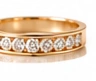 18K Gold Diamond Channel Ring