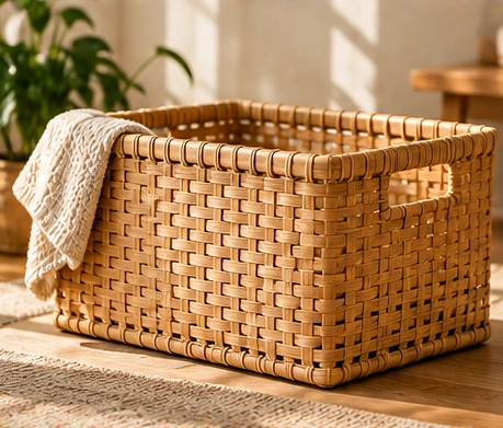 Handwoven Bamboo Storage Basket