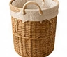 Woven Laundry Basket with Liner
